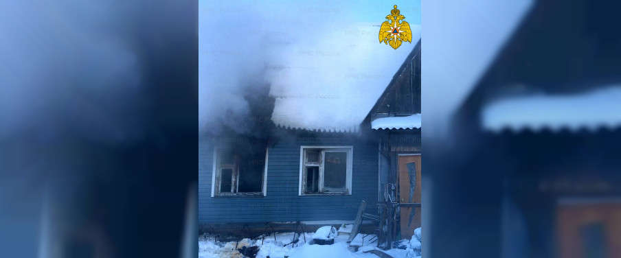 В Рославле на улице Маяковского случился пожар